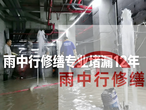 安徽某污水处理厂钢筋混凝土池堵漏案例